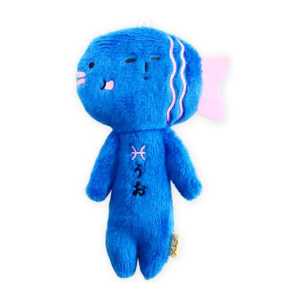 Yukio雪男 【星座系列】 雙魚座 醜萌醜娃毛絨掛件 1個