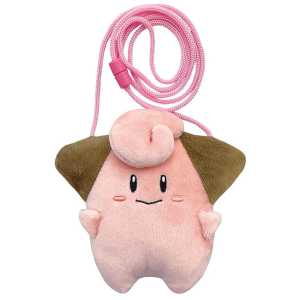 Pokemon寶可夢 毛絨掛脖小包 皮寶寶 1個