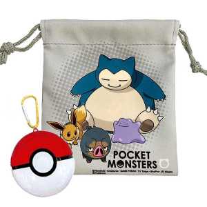 Pokemon寶可夢 抽繩零錢包（附收納袋） 普通系 1個