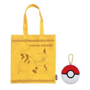 Pokemon寶可夢 帆布包（附收納袋） 皮卡丘  1個