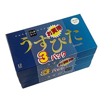 SUNFLOWER 避孕套 USU-PITA 1500 12個×3盒