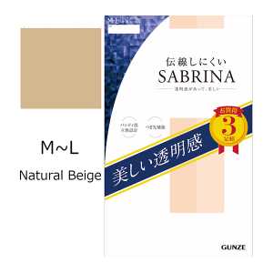 GUNZE郡是 透明感美肌絲襪 M-L 15-20D 白皙淺膚色(389)SP811M 3雙