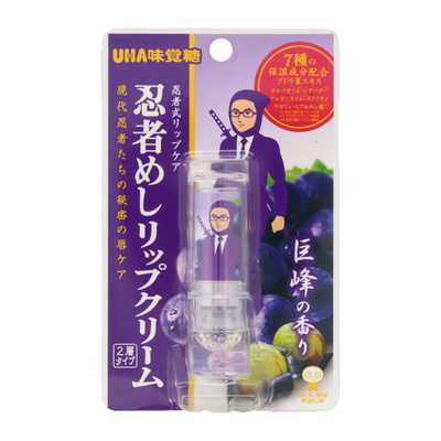 SHOBIDO妝美堂&UHA悠哈聯名 忍者食系列 保濕潤唇膏 巨峰葡萄 4g