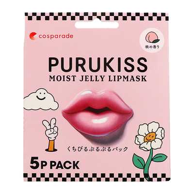 驚安殿堂限定 Cosparade PuruKiss桃子香味唇膜5片裝