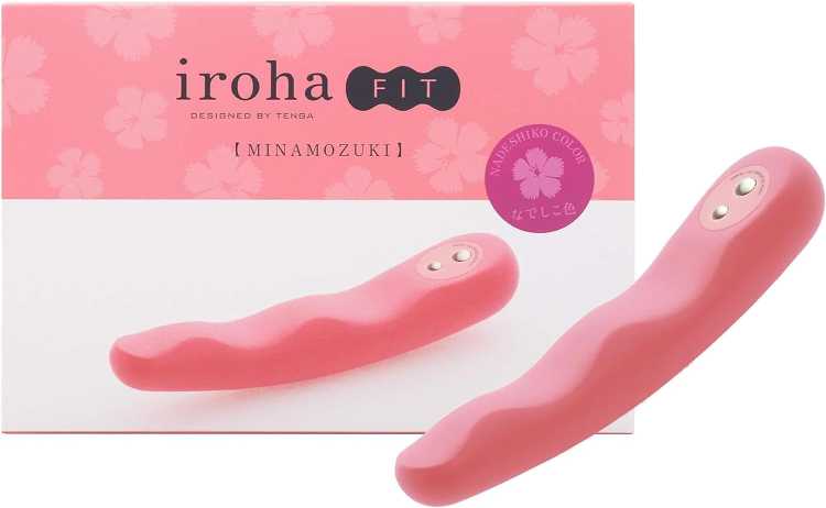 iroha伊樂園 Fit系列 成人用品 女性用 入體式震動按摩器 三日月 深粉色 1個