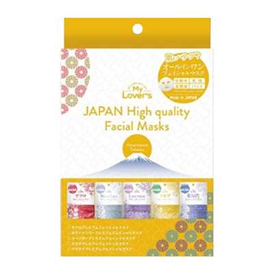 Infinity 日本特產 五款面膜組合裝 黃色 5片