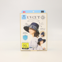 UVCUT 雙面隔熱遮陽漁夫帽  海軍藍×花紋
