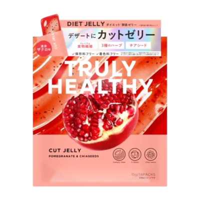 新穀酵素 TRULY HEALTHY 日本正品直郵身材管理飽腹感食物纖維營養補劑 減脂果凍【濃厚石榴味】 14條