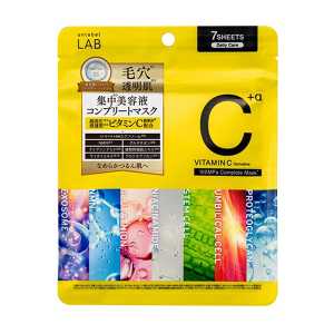 unlabel LAB 日雜推薦視黃醇VC提亮彈力緊致毛孔補水 集中護理精華面膜 7片裝