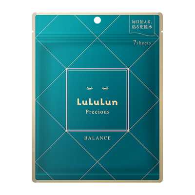LuLuLun Precious系列 綠色 水油平衡肌膚維穩面膜 7片