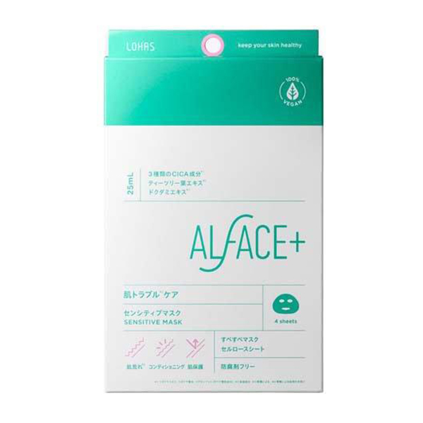 ALFACE+ 温和无刺激 敏感肌保湿面膜 4片