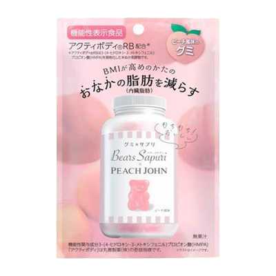 MSINC&PEACH JOHN聯名 減脂 小熊軟糖 桃子味 60g