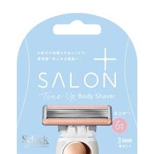 Schick舒適牌 SALON+舒綺 極 日本原裝進口6刀片去除老廢角質沙龍體驗保護肌膚 去角質亮膚仕女除毛刀片【敏感肌用】 3入裝