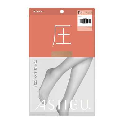 ATSUGI厚木 壓力美腿隱形絲襪 【壓】淺膚色 10-15D M-L
