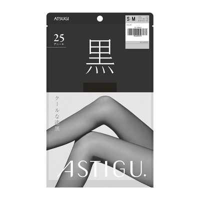 ATSUGI厚木 黑色緊身打底褲襪 【黑】深黑色 25D S-M