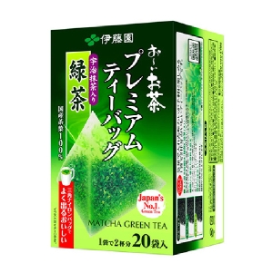 お～いお茶 プレミアムティーバッグ 宇治抹茶入り緑茶 20袋