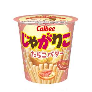 Calbee卡樂比日本進口土豆0棒休閒零食膨化小吃【鱈魚子黃油味】52g（保質期限到2026年10月22日）