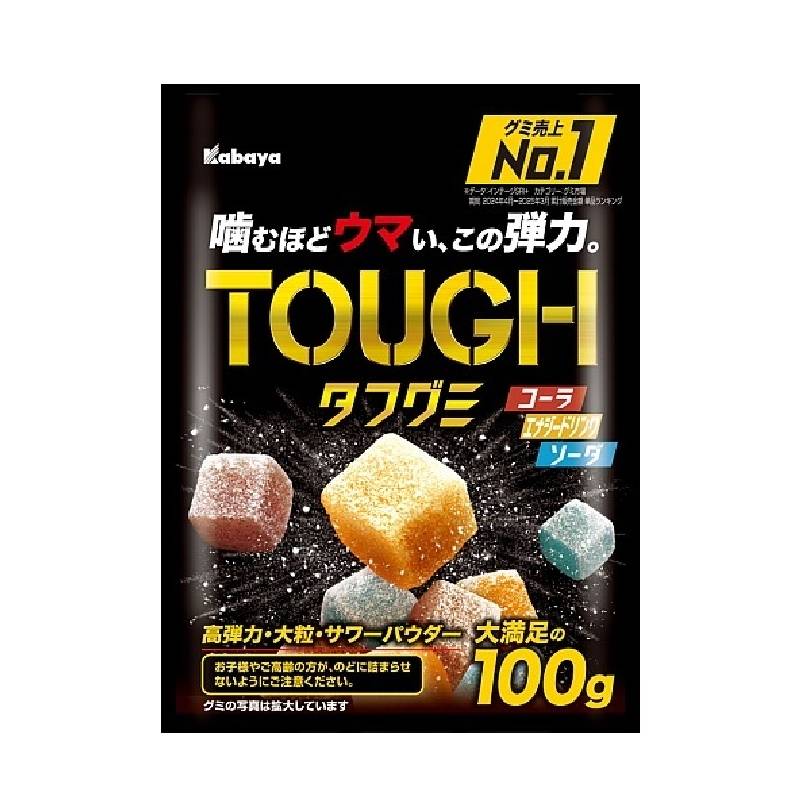 Kabaya卡巴 TOUGH GUMMY 日本直郵進口彈性QQ糖橡皮糖伴手禮 超彈力軟糖【綜合飲料口味】 100g
