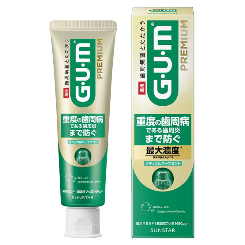 SUNSTAR GUM康齒家 牙齦呵護高級牙膏 草本薄荷味 85g