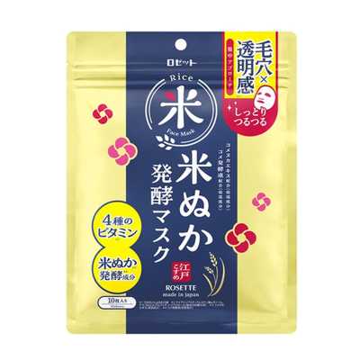 ROSETTE露姬婷江戶cosme 大米發酵液面膜 10片