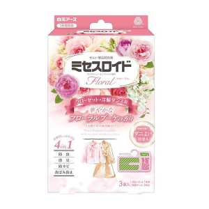 HAKUGEN白元 Mrs. Lloyd勞埃德夫人 壁櫥衣櫃用防蟲劑 花香 3個