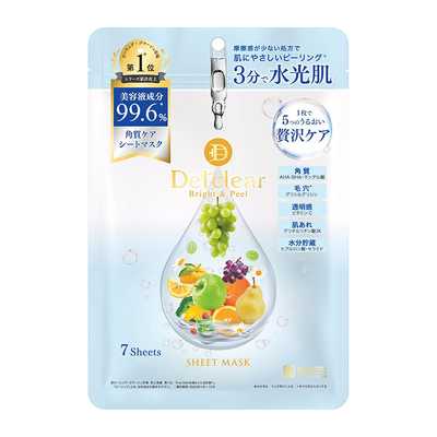 MEISHOKU明色 清透亮澤去角質面膜 7片裝