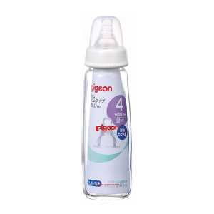 Pigeon貝親 自然實感 新生嬰兒 耐熱玻璃奶瓶 240 ml 1個