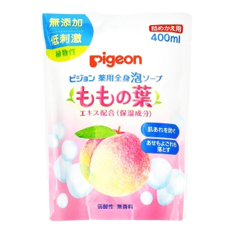 Pigeon 貝親 桃葉 藥用全身泡泡沐浴乳 替換裝