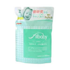 Pigeon貝親 filbaby 嬰兒用 水潤保濕 泡沫沐浴露 替換裝 400ml