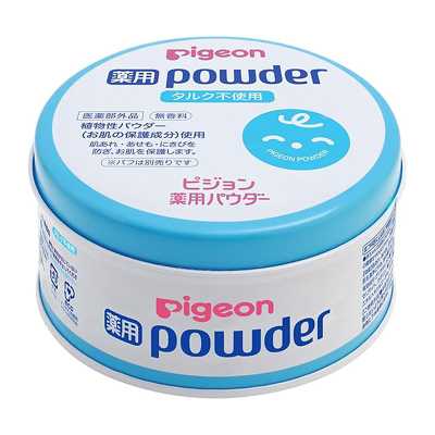 ピジョン 薬用パウダー ブルー缶 タルクフリー 無香料 100g