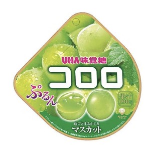 UHA味覺糖 日本進口直郵果汁酸甜激似真實果實冷藏風味更佳零食伴手禮 酷露露Q糖【白葡萄味】 48g