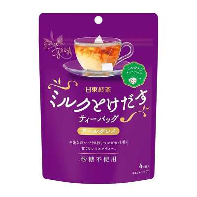 日東紅茶 牛奶培茶 日本原裝進口濃郁香醇日式飲品沖泡飲品下午茶伴手禮禮品 茶包【伯爵紅茶】 4包/袋