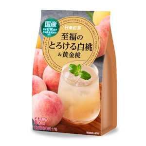 日東紅茶 至福系列 即溶沖泡果汁粉 白桃&金桃 1袋（11g×8小袋）