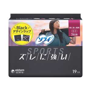 Unicharm尤妮佳Sofy蘇菲 運動貼身日用羽翼型衛生巾 26cm 19片裝