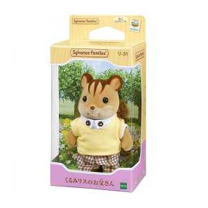 EPOCH sylvanian families森貝兒家族 過家家小玩偶 核桃松鼠父親 1個
