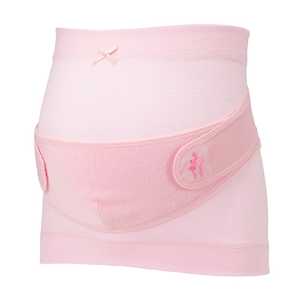 Pigeon貝親【腹圍&帶式】孕婦用 透氣托腹帶&腰部支撐帶 套裝 粉色 ML 1套