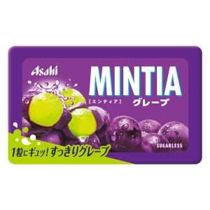 Asahi朝日 MINTIA清涼薄荷糖 口含錠【葡萄味】 50粒