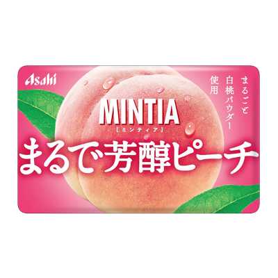 Asahi朝日MINTIA 口氣清新薄荷糖 芳醇桃子味 50顆