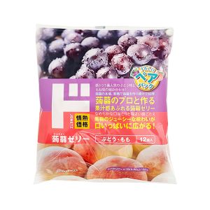 情熱價格 蒟蒻果凍 葡萄&桃子 20g×12個