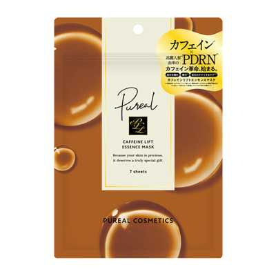 PUREAL COSMETICS  咖啡因提拉精華面膜 7片