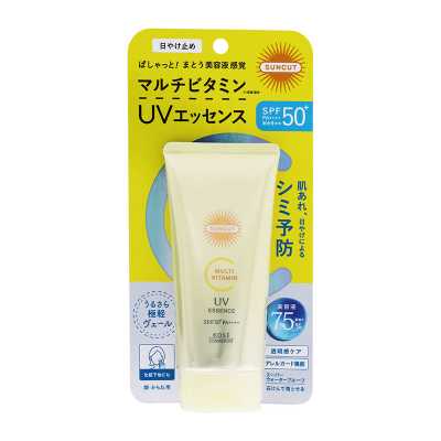 KOSE高絲 SUNCUT 日本進口美白清爽保濕防紫外線隔離妝前乳防水防汗 複合維生素UV防曬乳 SPF50+・PA++++ 80g