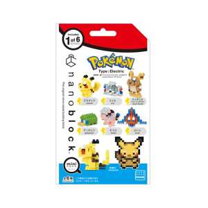Pokemon寶可夢 寶可夢精靈積木模型NBMC_08 電氣系 1套（6個）