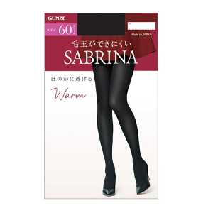 GUNZE郡是 SABRINA 秋冬季 溫暖舒適緊身褲襪 60D M-L 黑色 1雙