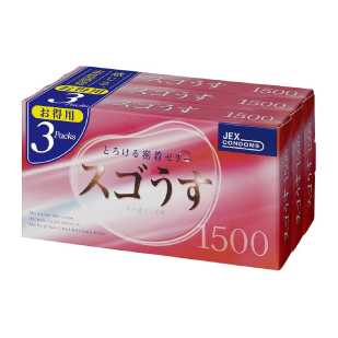 Sugousu 避孕套 1500 12個裝×3盒
