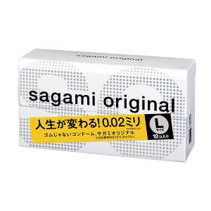 Sagami相模 元祖002 日本原裝進口直郵原創超薄親膚強韌衛生套安全套 極致薄保險套【L碼】 10個