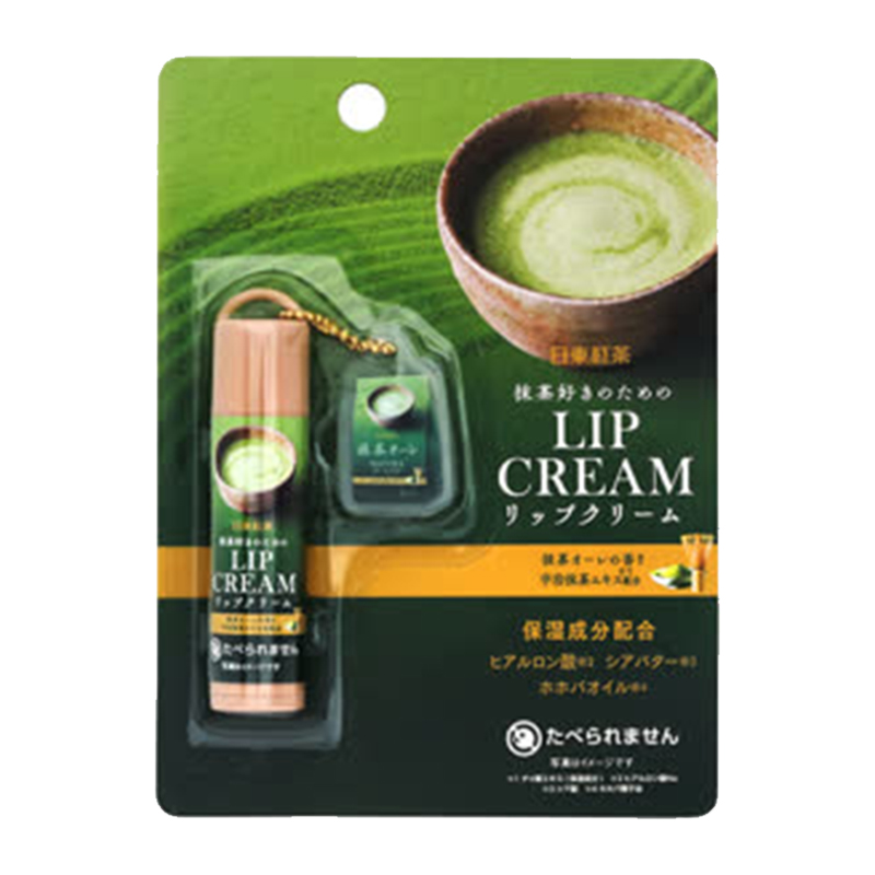 驚安殿堂限定 妝美堂&日東紅茶聯名  抹茶歐蕾味唇膏 4g