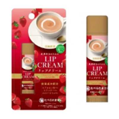 驚安殿堂限定 日東紅茶 皇家奶茶 日本進口限定秋冬滋潤保濕補水防乾裂淡化唇紋伴手禮禮物 潤唇膏 【草莓奶茶味】 4g