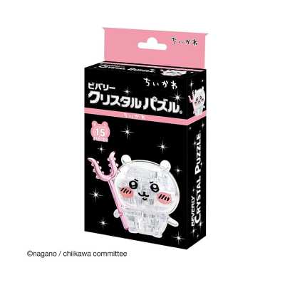 chiikawa吉伊卡哇 日本進口正品擺件伴手禮禮物可愛周邊透明塑膠 3D立體拼圖【吉伊】 15片/件