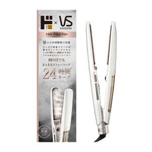 情熱價格 驚安殿堂&沙宣聯名 24小時造型保持 蒸汽燙髮直板夾 白色 1個
