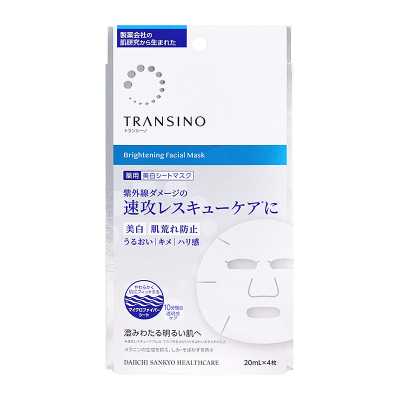 第一三共 TRANSINO傳皙諾 曬後急救 肌膚煥白麵膜 4片